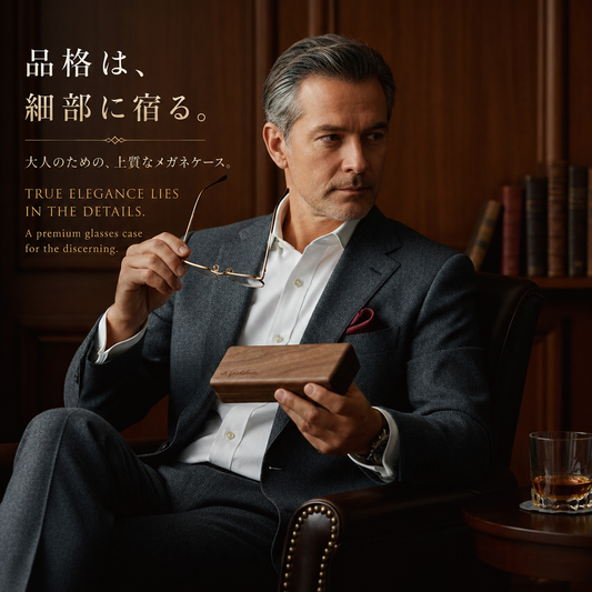 名入れ ブラックウォールナット メガネケース 木製ハードケース 高級ギフト メンズ レディース